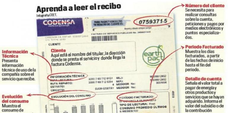 Guía práctica para conocer cada variable de la factura y lo que cobra esta empresa de servicios públicos