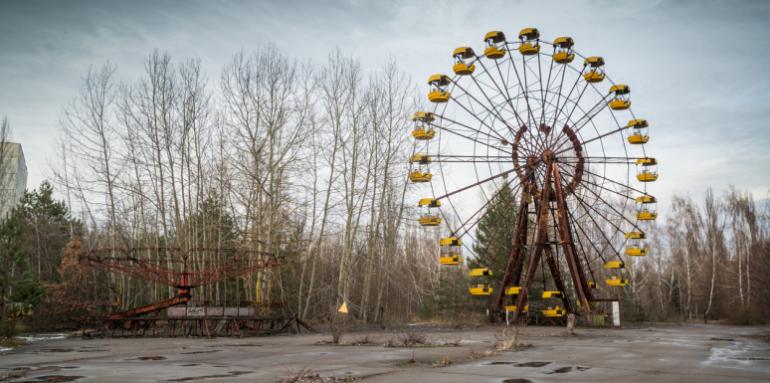 Así luce la ciudad de la central Chernobyl, 32 años después Así luce la ciudad de la central Chernobyl, 32 años después