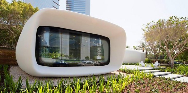 Oficinas fabricadas en Dubái con una impresora 3D