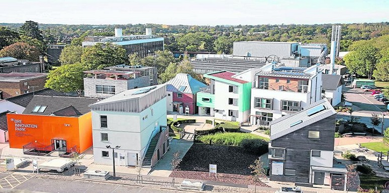 Centro tecnológico de la firma Building Research Establishment, Londres, cada espacio es un laboratorio de arquitectura verde