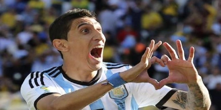 Di María celebrando un gol