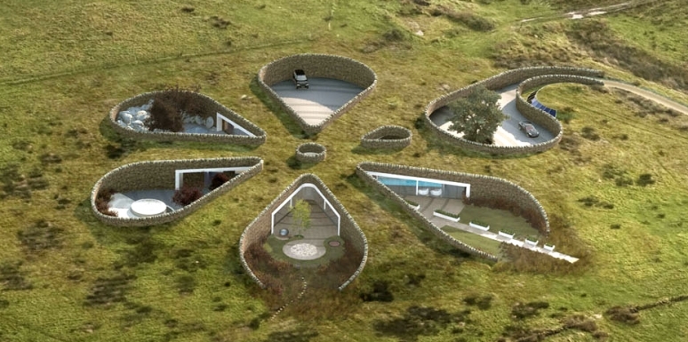 Eco house, casas bajo tierra