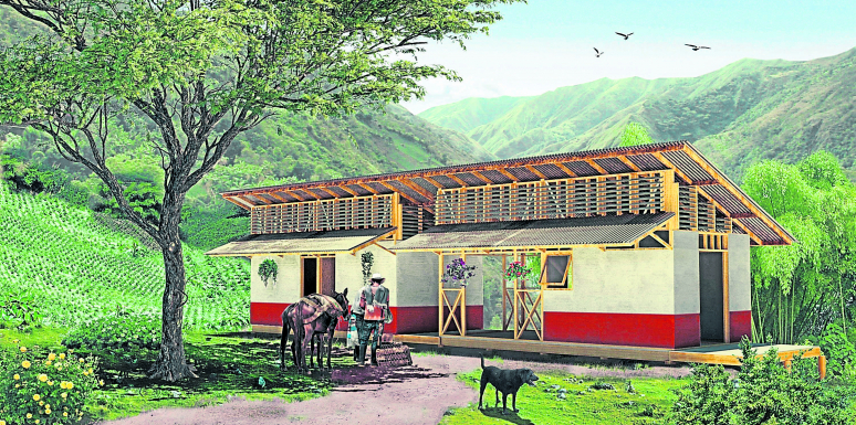 Casa en medio de la naturaleza