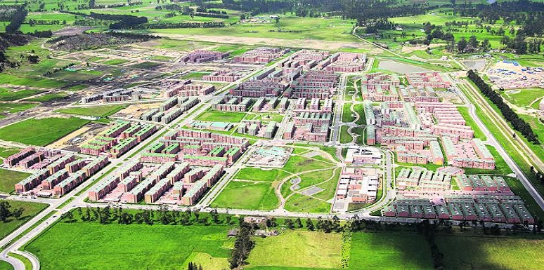 Panorámica macroproyecto edificios y zonas verdes