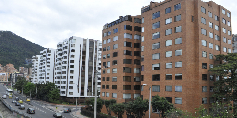 Sector Santa Bárbara, al norte de Bogotá